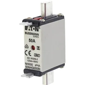 Eaton Electric NH FUSE 50A 500V SIZE 000 GG IMGL Pic_3