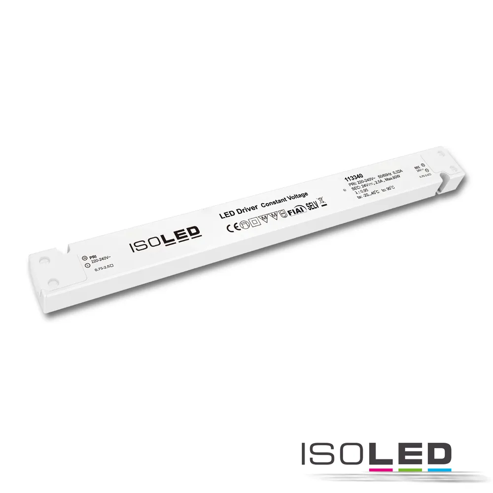 ISOLED LED Trafo 24V/DC, 0-60W, slim Pic_2