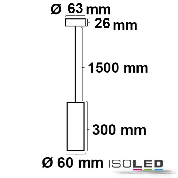 ISOLED Pendelleuchte 300 GU10, rund, weiß Pic_2