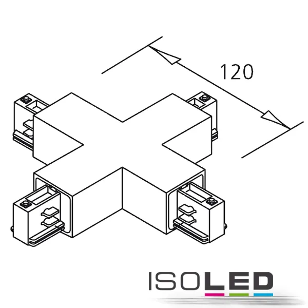 ISOLED 3-Phasen Classic X-Verbinder, weiß Pic_1