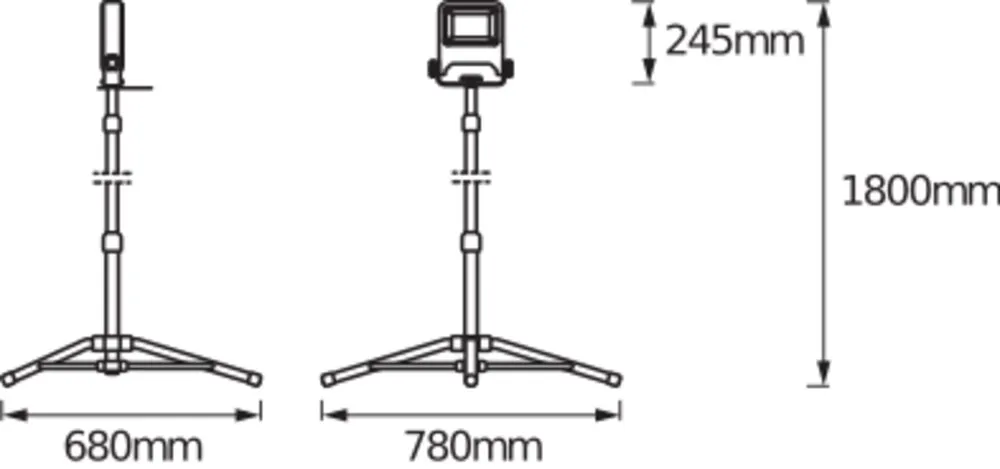 LEDVANCE GMBH LED Worklight Tripod 1x50W 4000K Pic_1