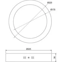 Nobile Licht LED Panel Aufbau 220 R weiß 16W neutralweiß Pic_7