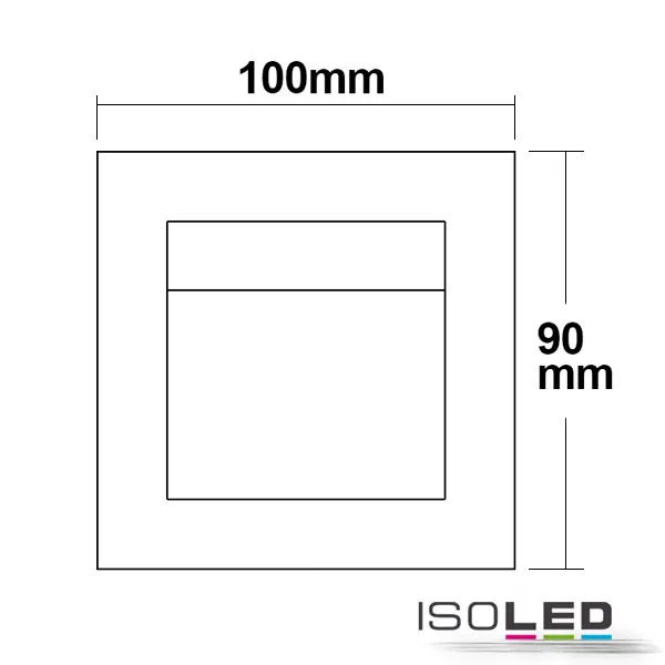 ISOLED LED Einbauleuchte rechteckig IP44 Pic_2