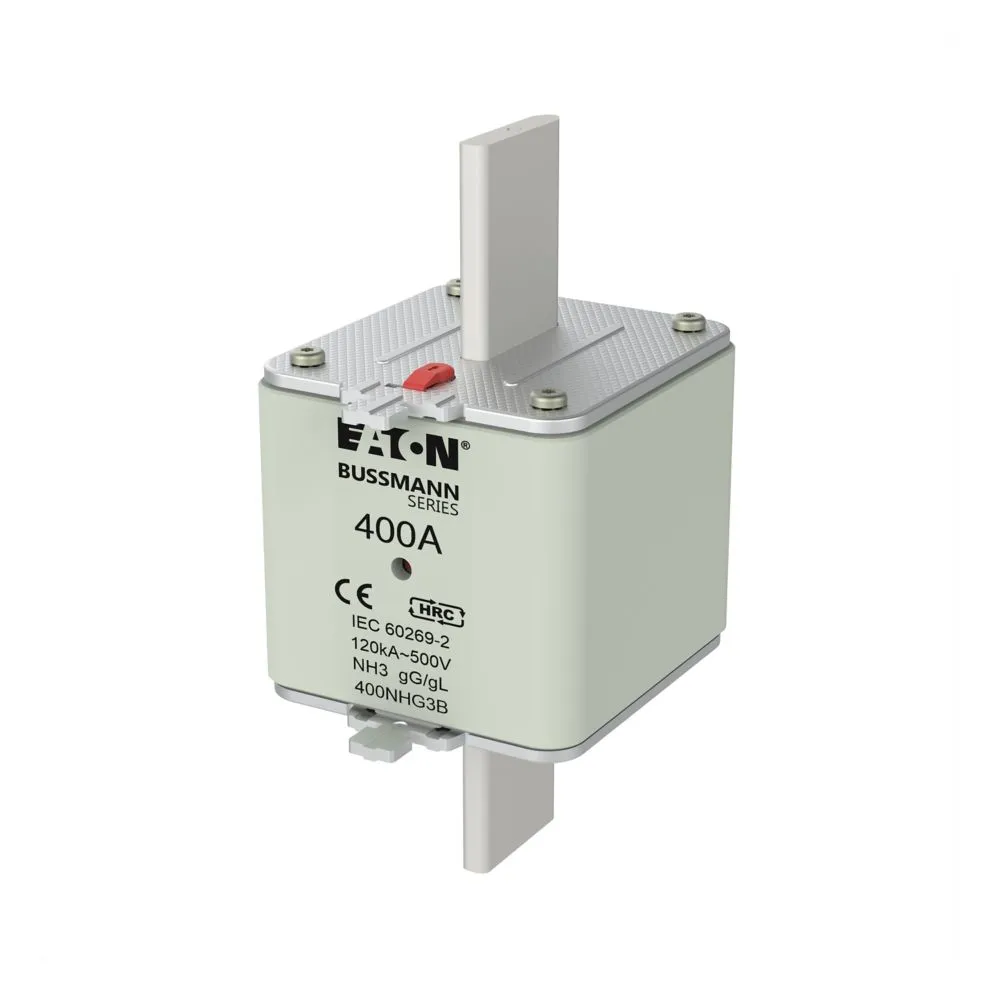 Eaton Electric NH FUSE 400A 500V gG SIZE 3 DUAL IND Pic_1