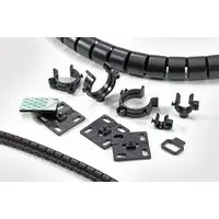 Hellermanntyton HWCLIP08-PA66HIRHS-BK (50) Pic_1