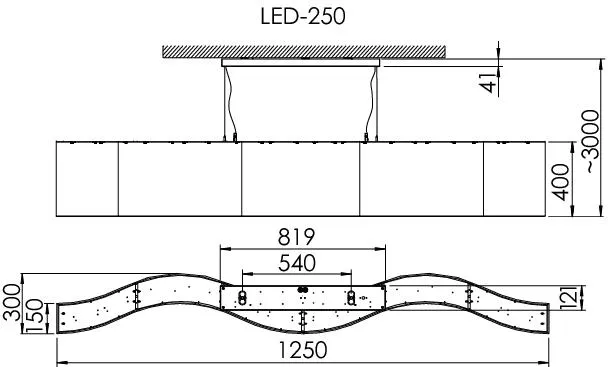 RIDI LEUCHTEN GMBH MAXI-SCHLANGE-LED-250 WEIß Pic_1