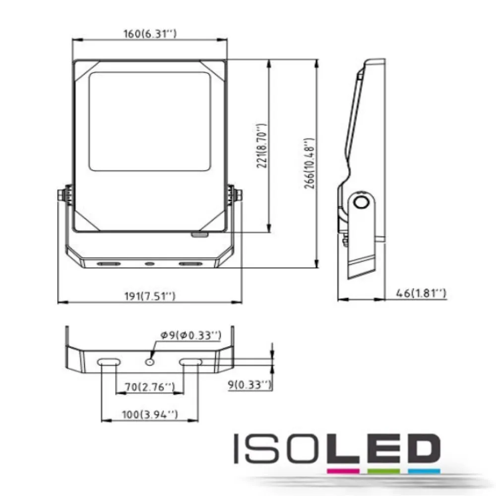ISOLED LED Fluter HEQ 50W, 30° Pic_2