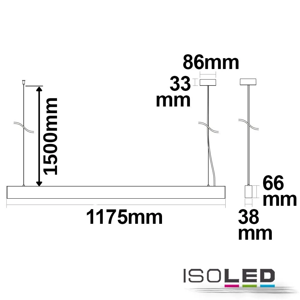 ISOLED LED Hängeleuchte Raster Up+Down Pic_3
