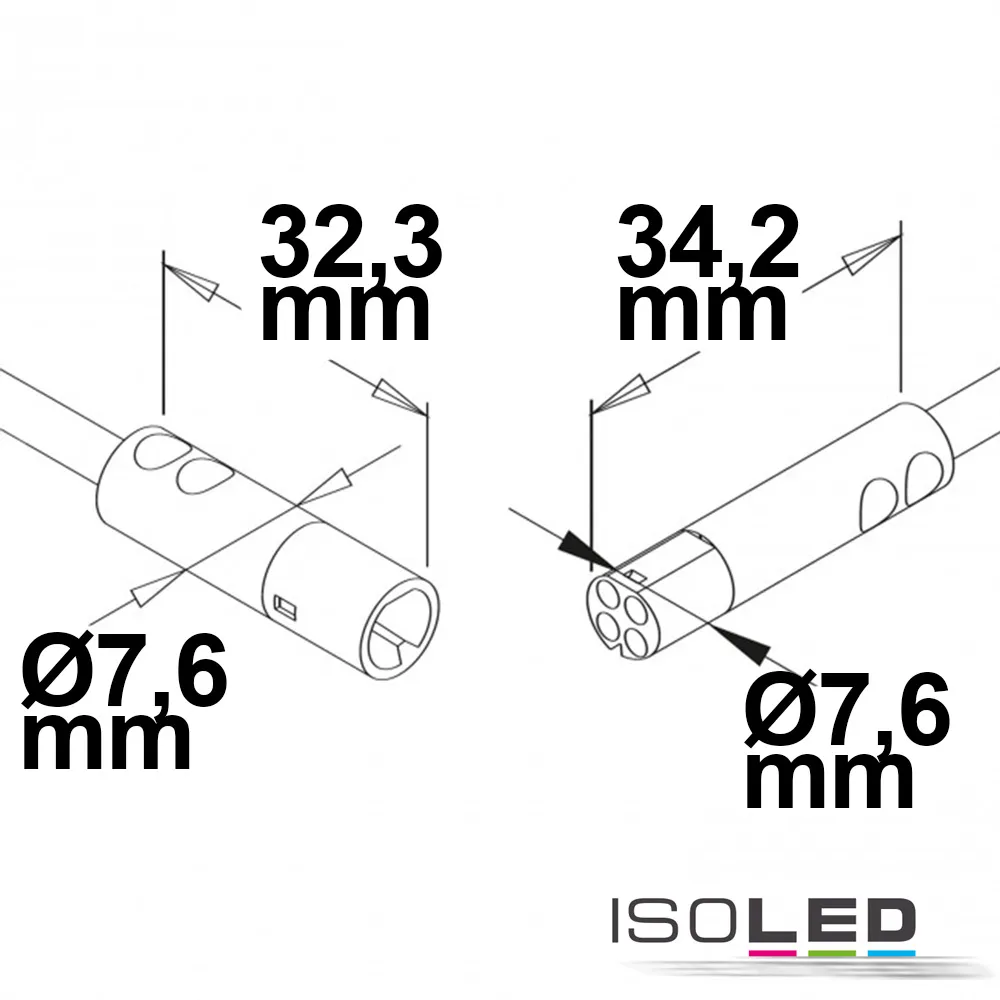 ISOLED Mini-Plug RGB Verlängerung male-female Pic_1