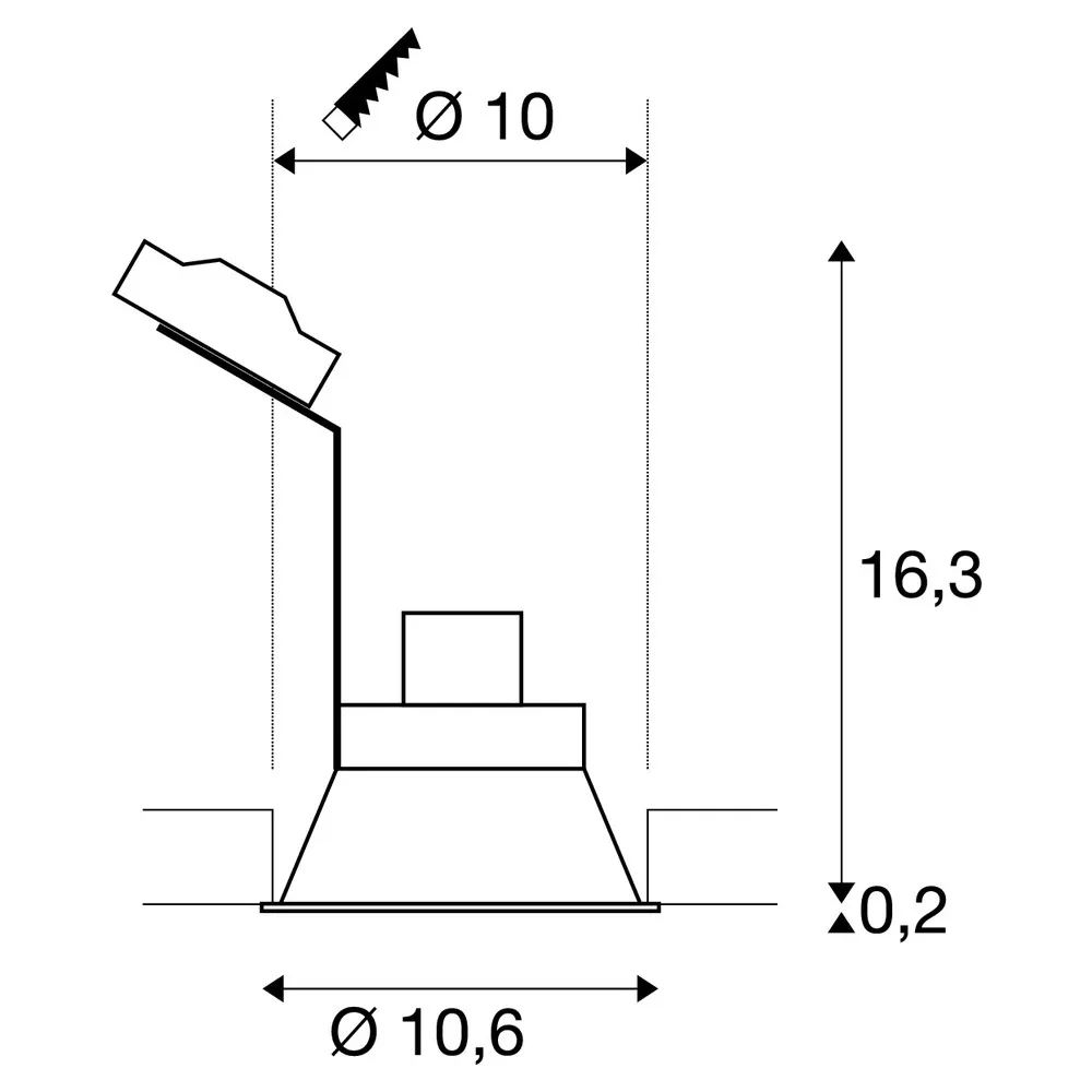 Slv HORN DL single QPAR51 schwarz Pic_3