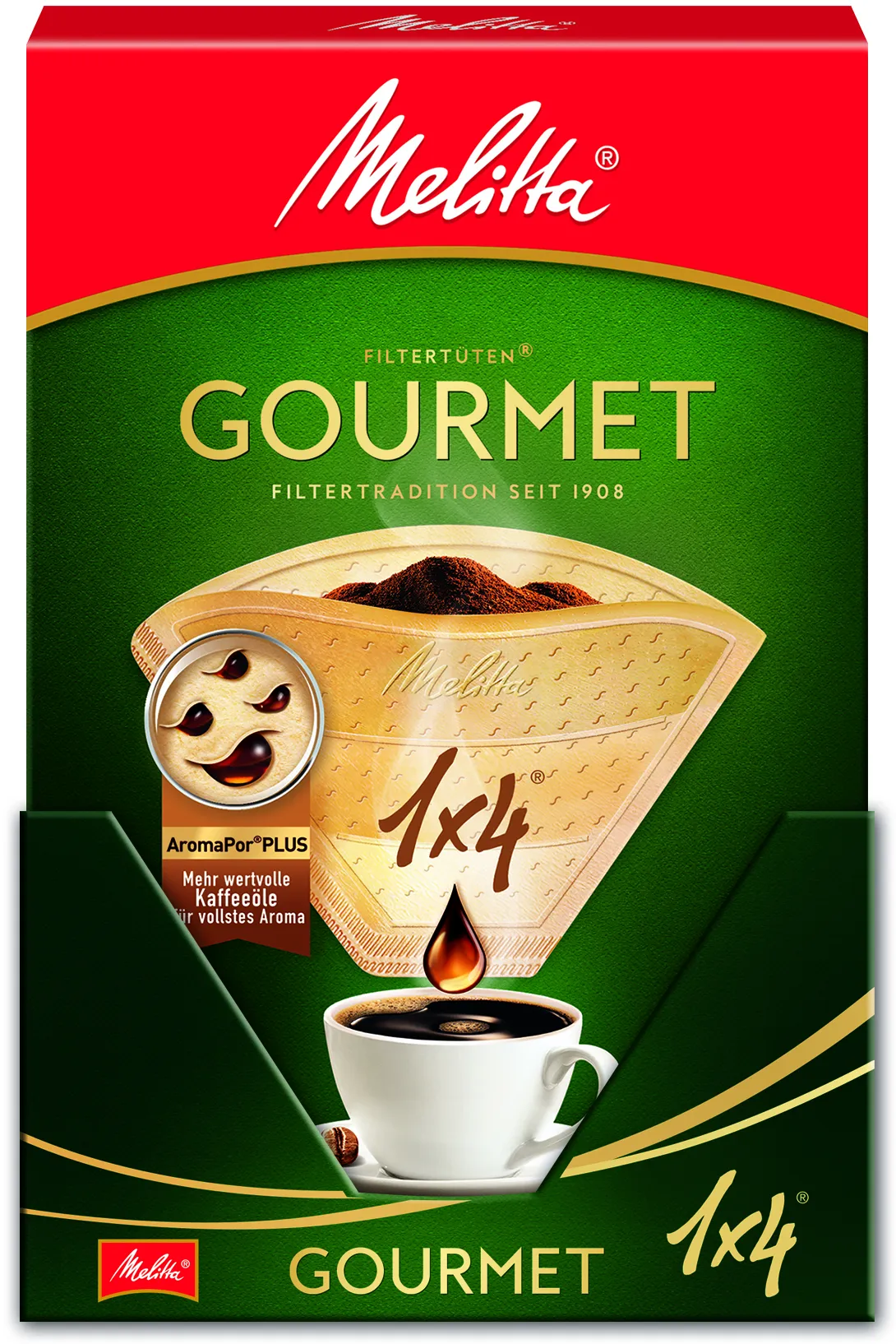 MELITTA EUROPA GMBH & CO.KG Filtertüten 1x4/80 Gourmet nb Aroma VPE Pic_1