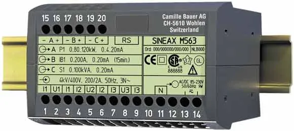 GOSSEN METRAWATT GMBH SINEAX M563 24...60VDC/AC 20mA Pic_2