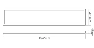 Nobile Licht LED Panel Aufbau 1547x310 UGR?19 nicht dimmbar Pic_2
