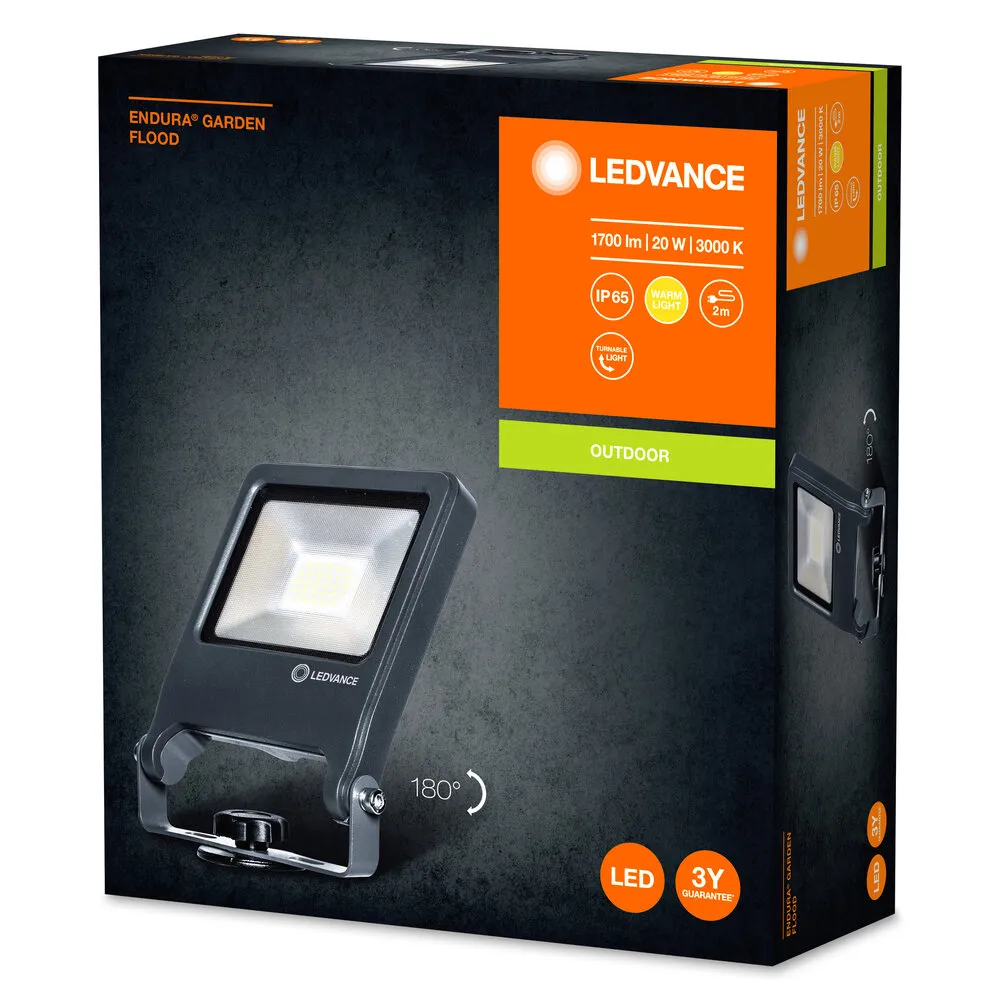 LEDVANCE GMBH ENDURA Garden Flood Spike 20W 3000K Pic_1