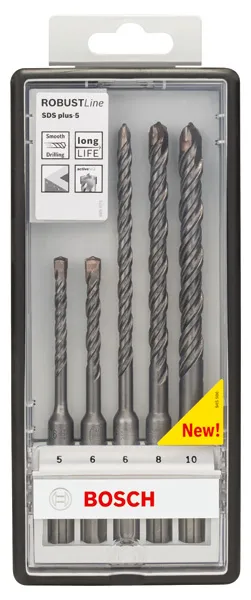 Bosch 5tlg. Robust Line Hammerbohrer-Set SDS-plus-5 Pic_4