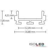 LED Aufbauprofil SURF12 RAIL Aluminium