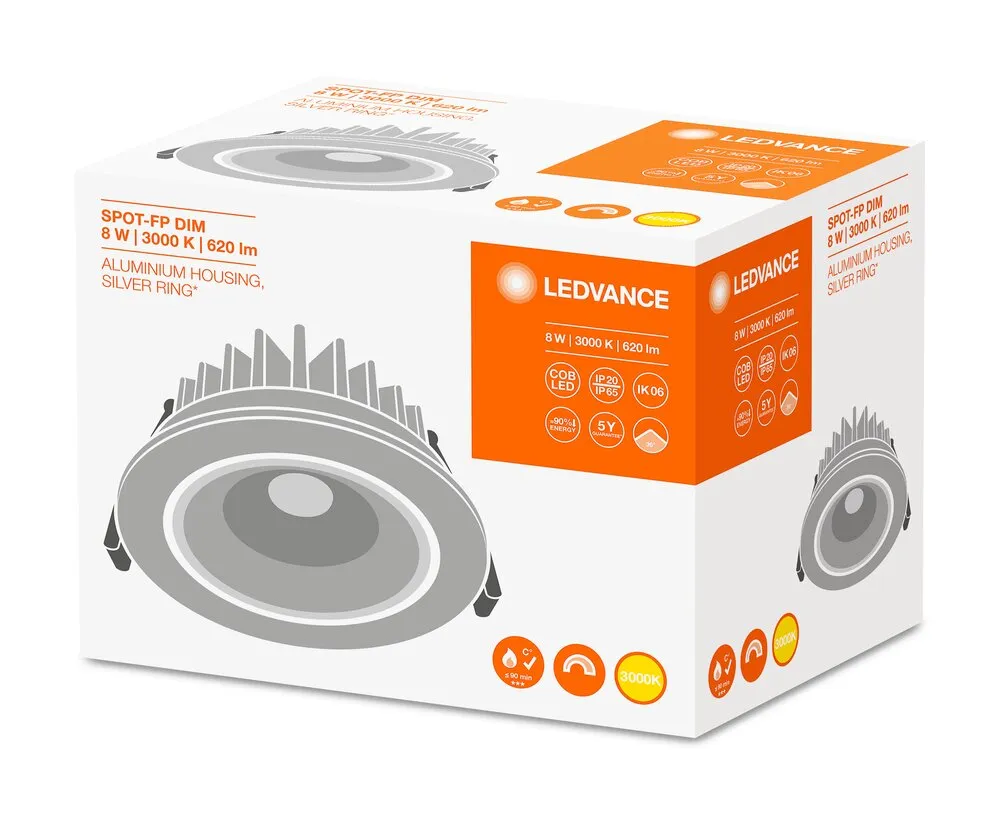 LEDVANCE GMBH SPOT FP FIX DIM 8 W 3000 K IP65/IP20 SI Pic_4