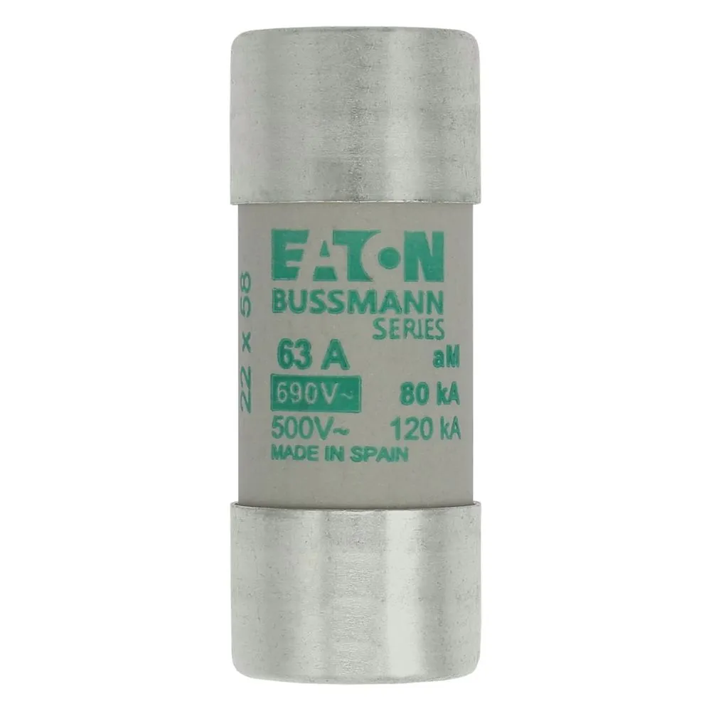 Eaton Electric CYLINDRICAL FUSE 22 x 58 63A AM 690V AC Pic_1