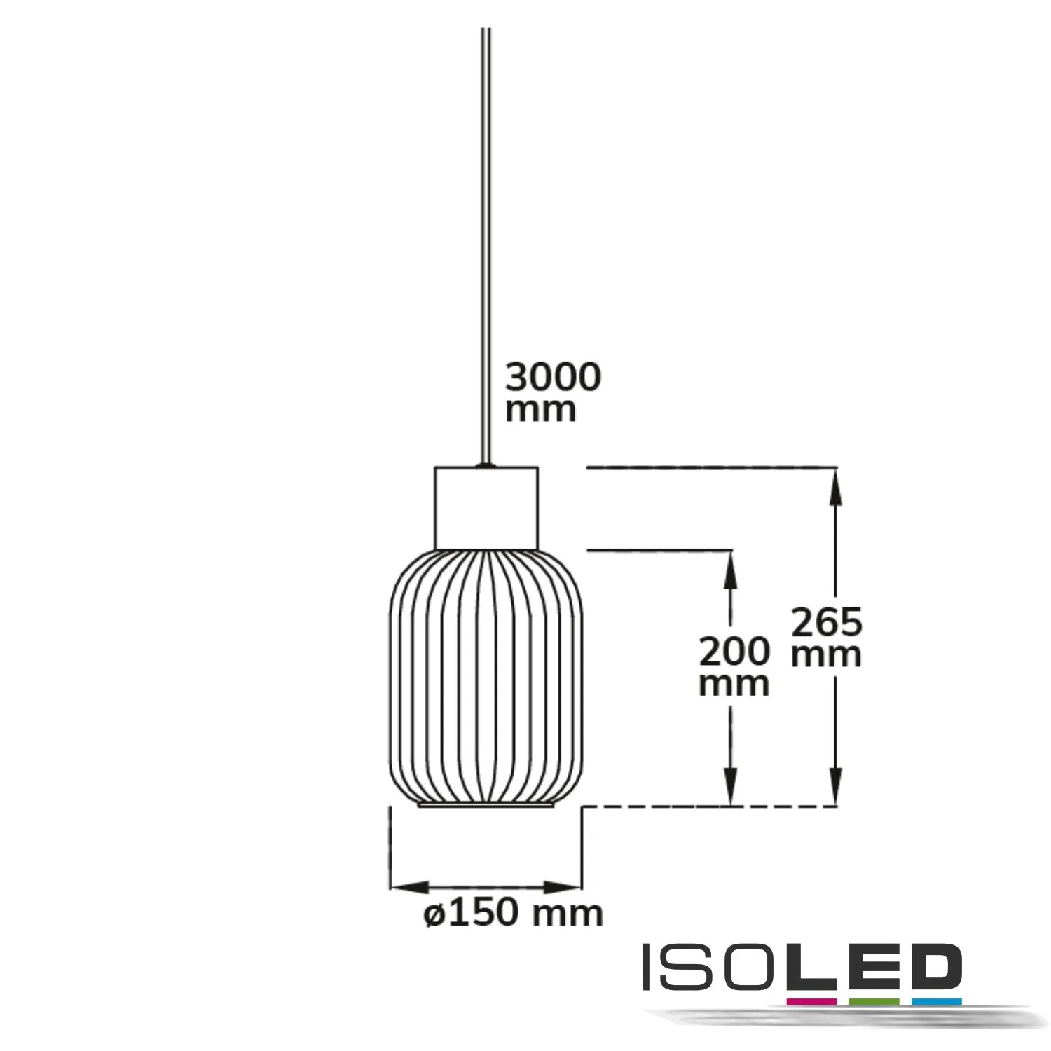 ISOLED Pendelleuchte, white Glas, schmal, E27 Pic_1