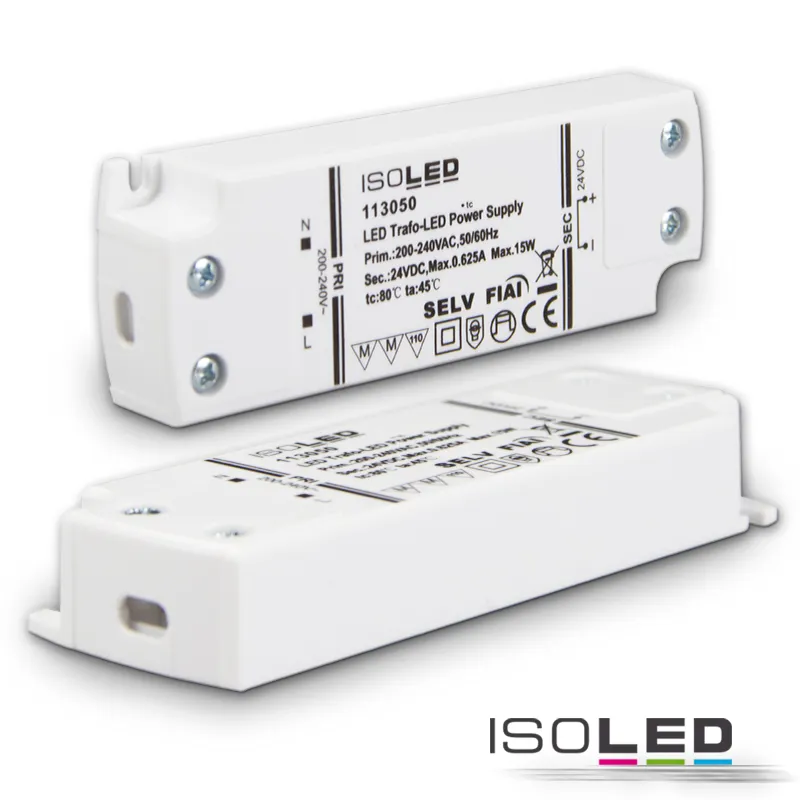ISOLED LED Trafo 24V/DC, 0-15W, ultraflach Pic_1