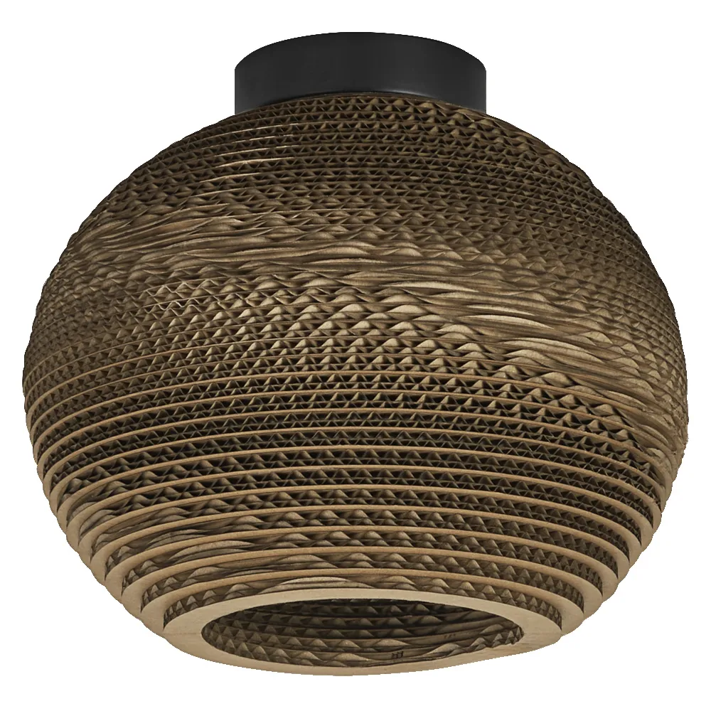 Ledvance Decor Cardboard Ball Ceiling E27 Brown Pic_1