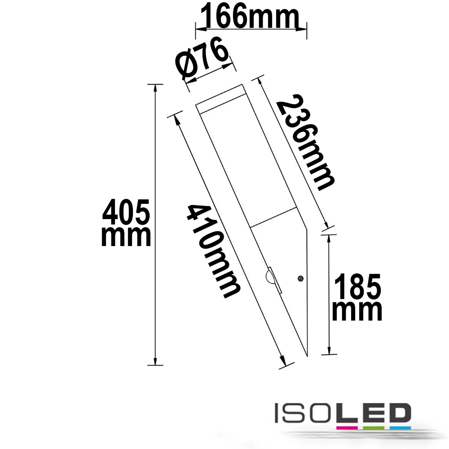 ISOLED Wandleuchte anthrazit, PIR Pic_1