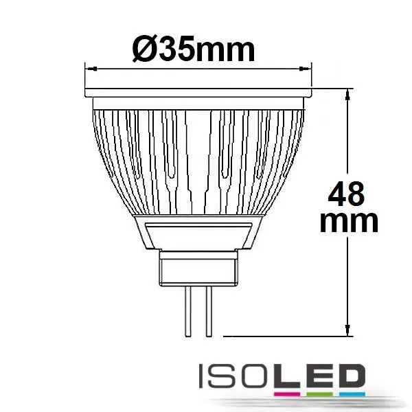 ISOLED MR11 LED Strahler 3W COB Pic_2