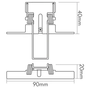 Nobile Licht Einbaufeder 2er Set für LED Panel Flat (alu) Pic_2