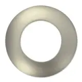 Abdeckring für PD9 (Ø 36 mm), Edelstahl-Optik