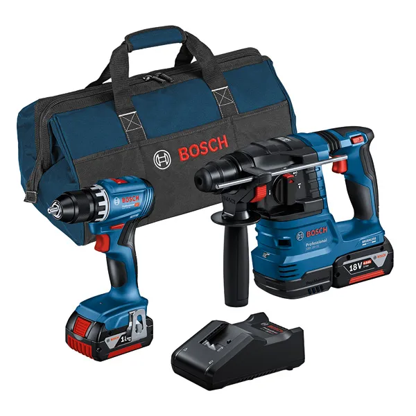 Bosch Profi-Set GSR 18V-45+GBH 18V-22+2x4 Pic_2