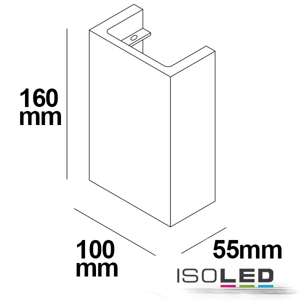 ISOLED LED Gips-Wandleuchte 2x3W, UP&DOWN Pic_2