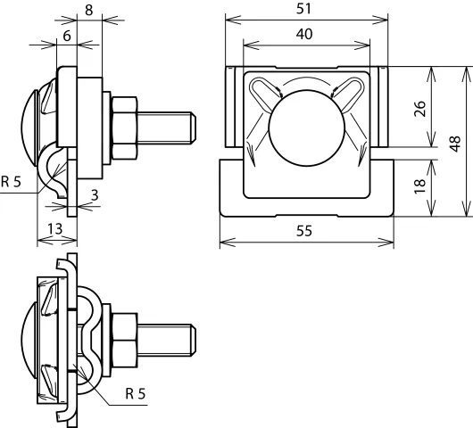 Dehn + Söhne FSK 3X8.10 FRM10X50 AL Pic_1