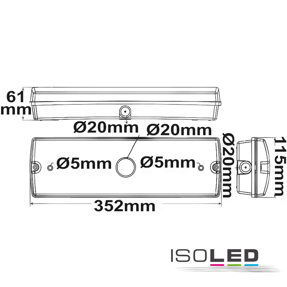 ISOLED LED Notlicht/Fluchtwegleuchte UNI4 Pic_1