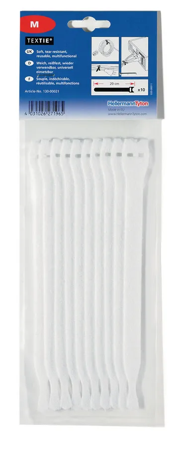 Hellermanntyton TEXTIE M-PA66/PP-WH (10) Pic_1