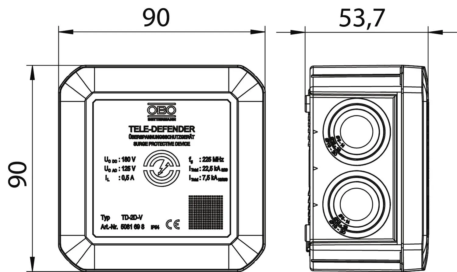 OBO Bettermann TD-2D-V Pic_1