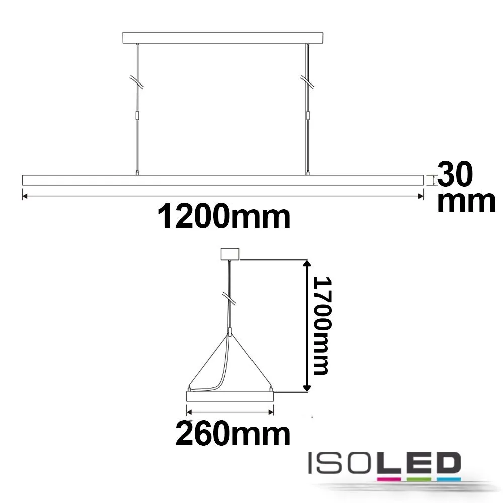 ISOLED LED Office Pro Pendelleuchte Up+Down Pic_2