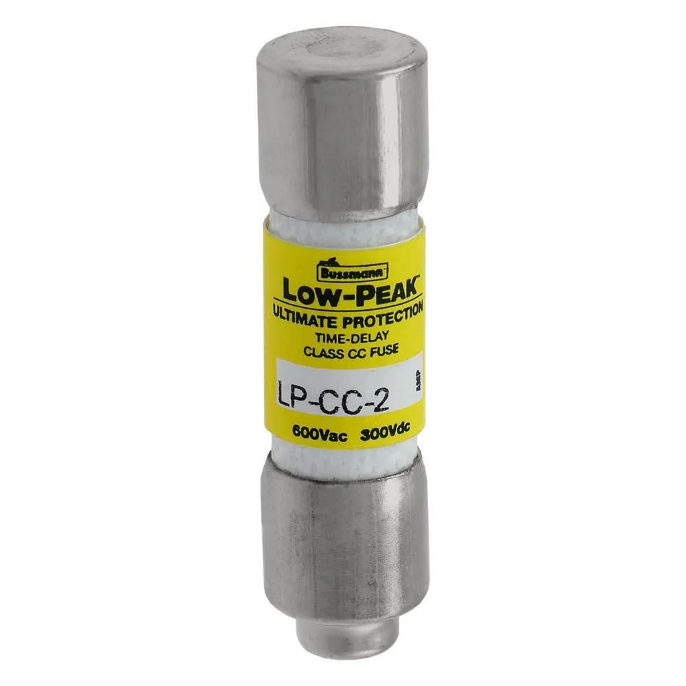 Eaton Electric LOW PEAK CC TRÄGE SICHERUNG 2 AMP Pic_2