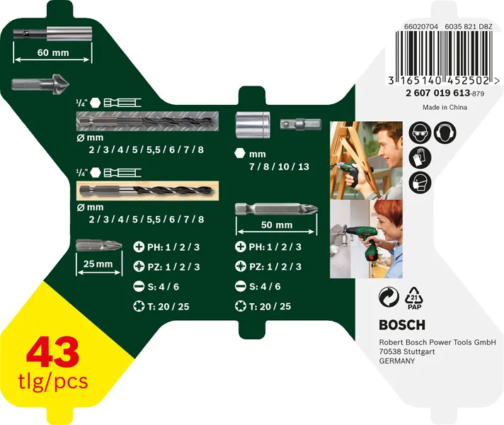 Bosch 43-teiliges Sechskantbohrer X-Line-Set Pic_1