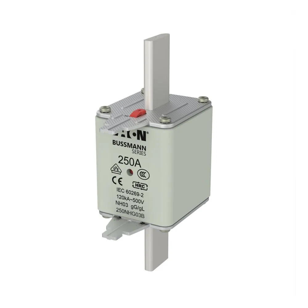 Eaton Electric NH FUSE 250A 500V GG/GL SIZE 03 Pic_1