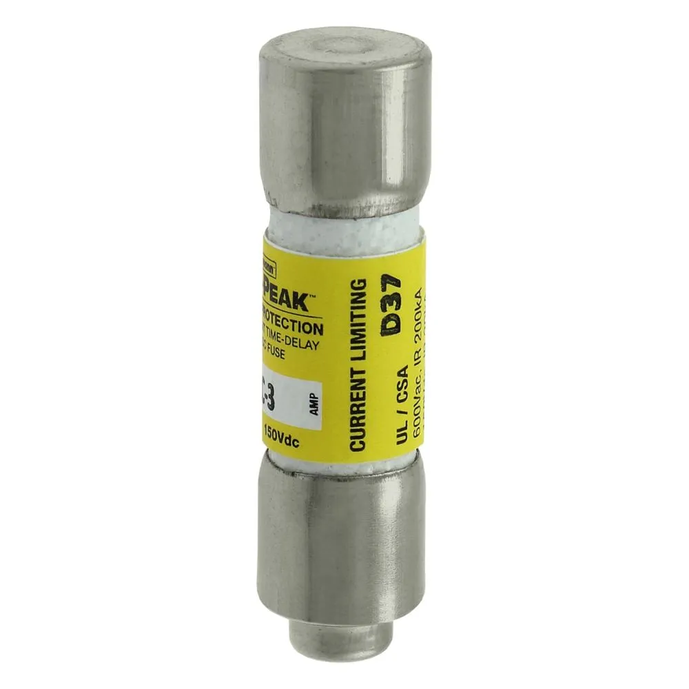 Eaton Electric LOW PEAK CC TRÄGE SICHERUNG 3 AMP Pic_2