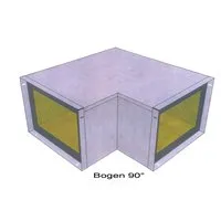 Flamro Brandschutz Bogen 90 ° Easy I 90/E 30 - 210 x 50 Pic_1