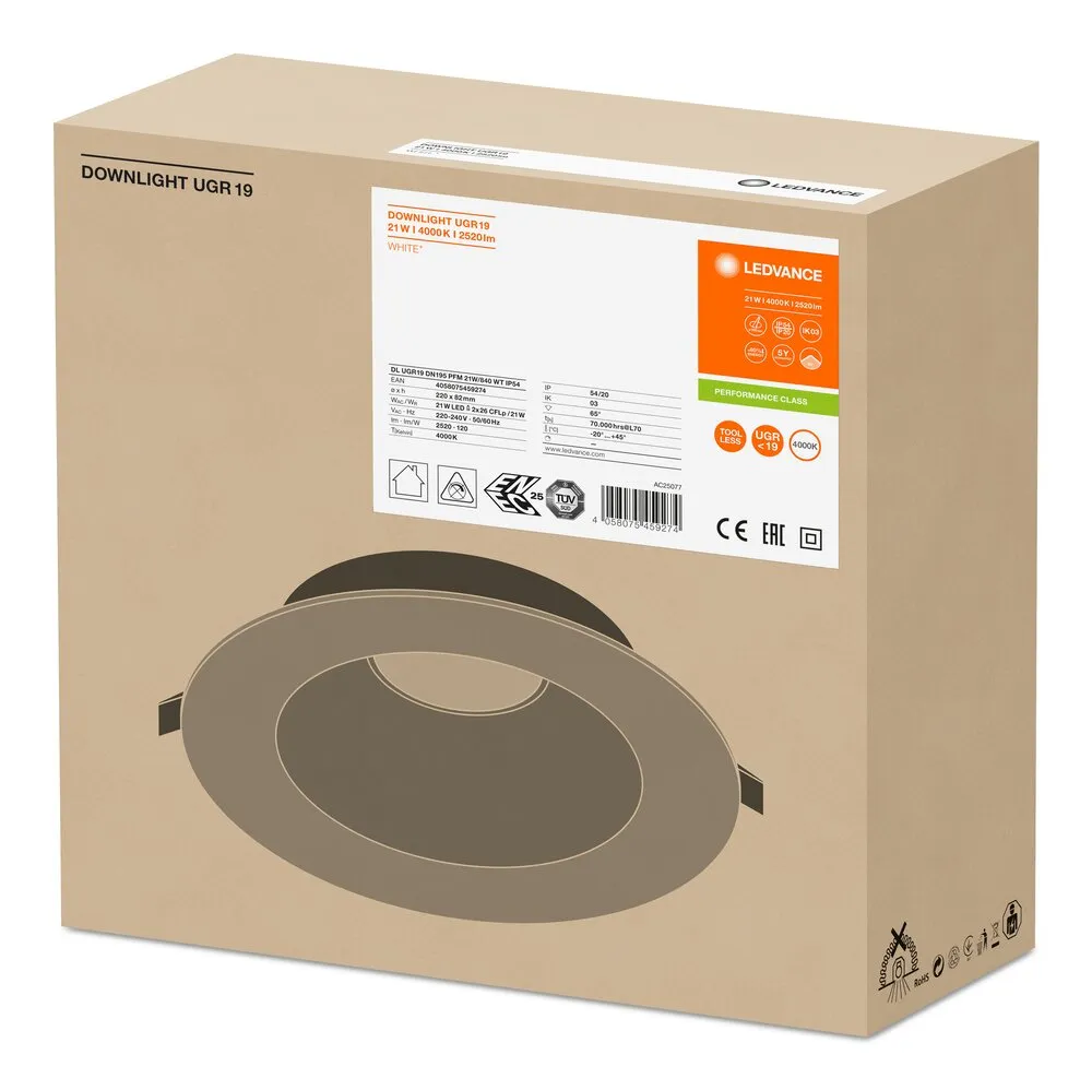LEDVANCE GMBH DL UGR19 PFM DN195 21 W 840 WT IP54 Pic_5