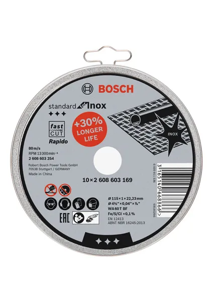 Bosch Trennscheibe gerade Standard for Inox - Rapido Pic_3