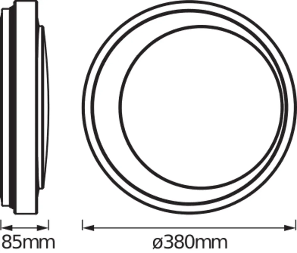 Ledvance SMART + Wifi Orbis Moon Black 380mm TW Pic_2