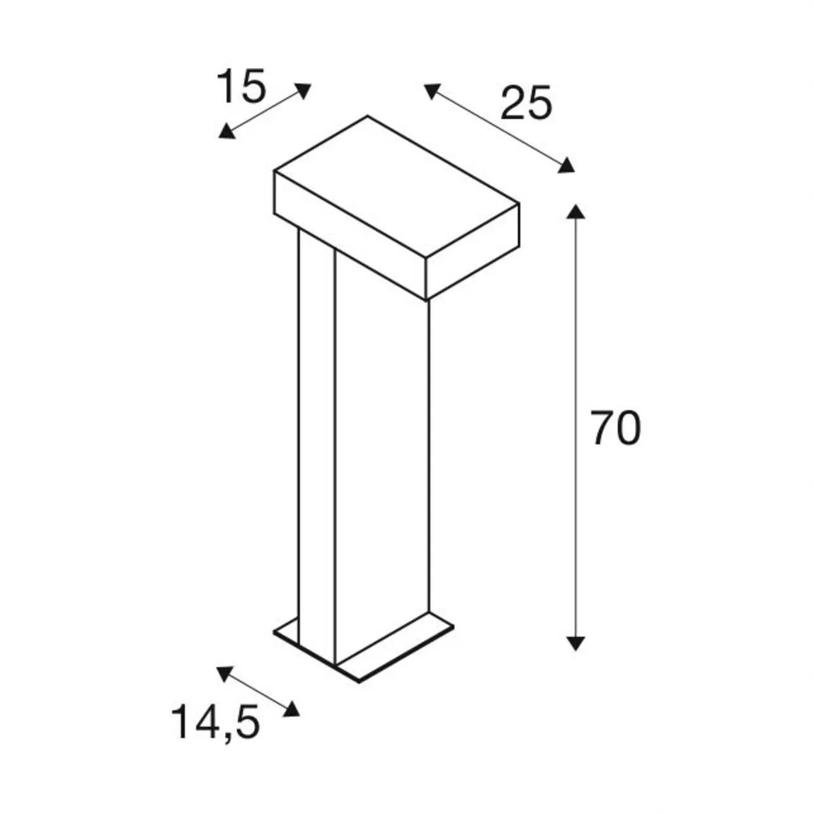 Slv RUSTY® PATHLIGHT 70 Pole 3000K IP55 rost Pic_5