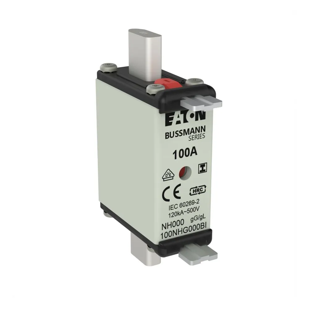 Eaton Electric NH FUSE 100A 500V SIZE 000 GG IMGL Pic_1