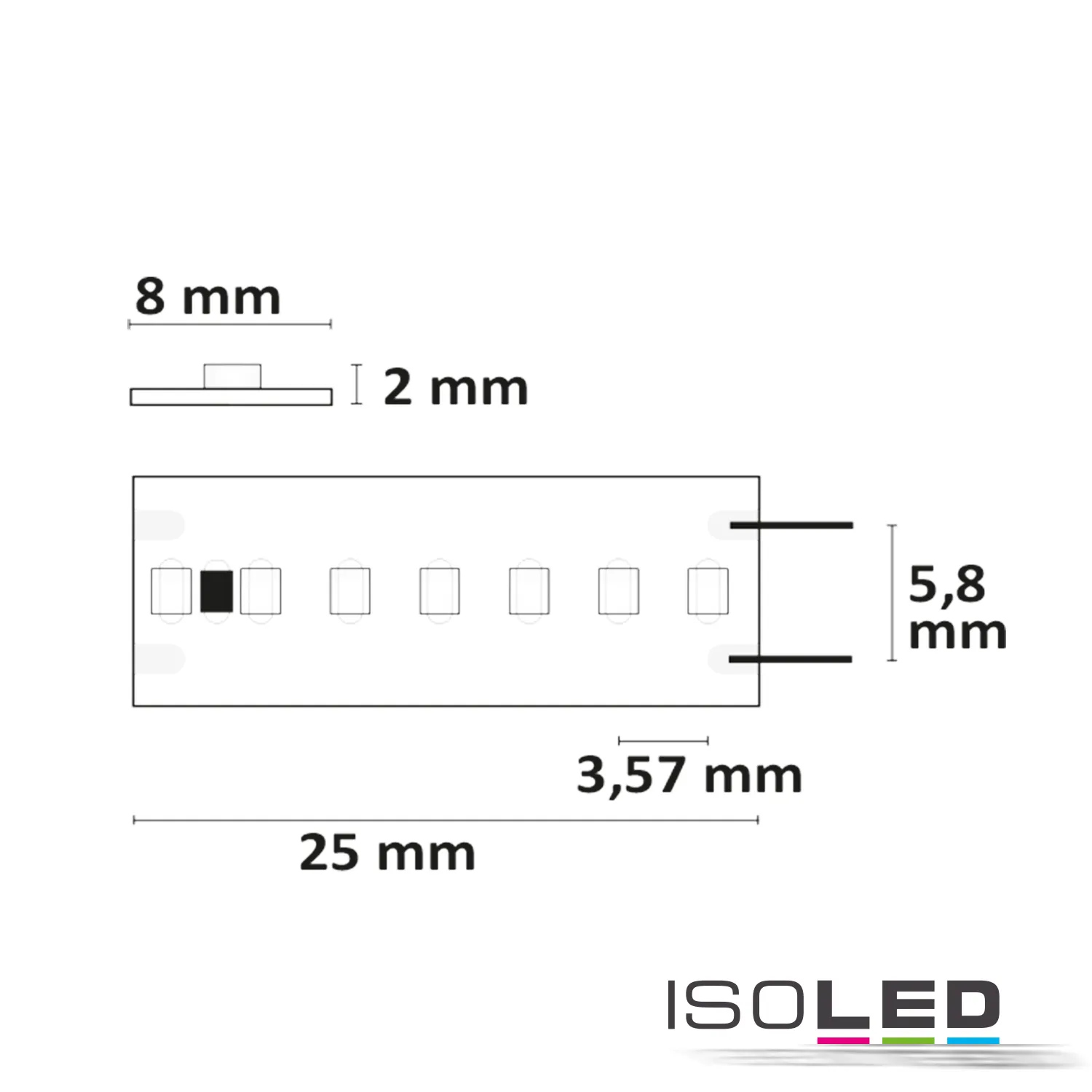 ISOLED LED CRI960 Linear8-Flexband, 24V, 15W Pic_1