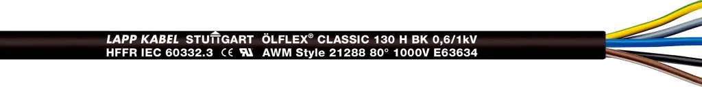 U.I. Lapp GmbH / Lappkabel ÖLFLEX® CLASSIC 130 H BK 0,6/1 kV 5G10 Pic_1