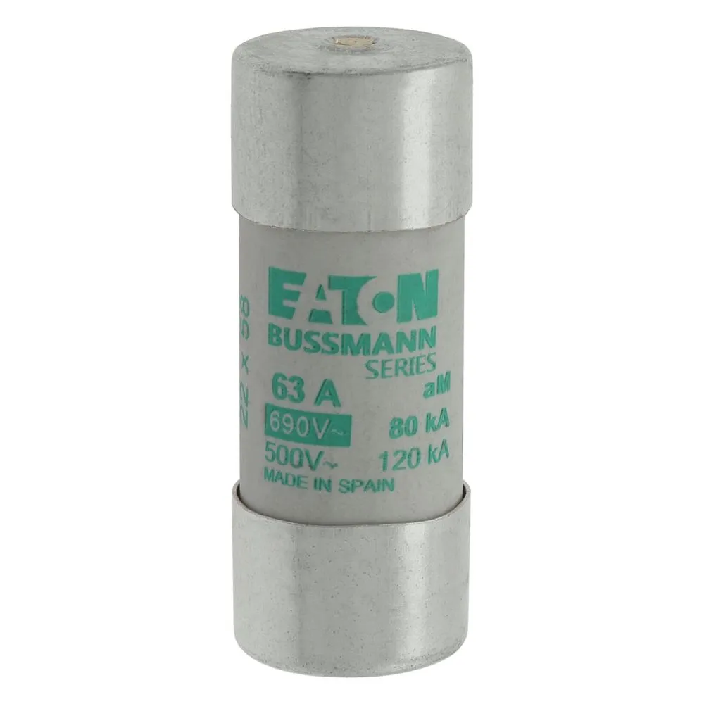 Eaton Electric CYL FUSE >STR >22 x 58 63A AM 690V AC Pic_1