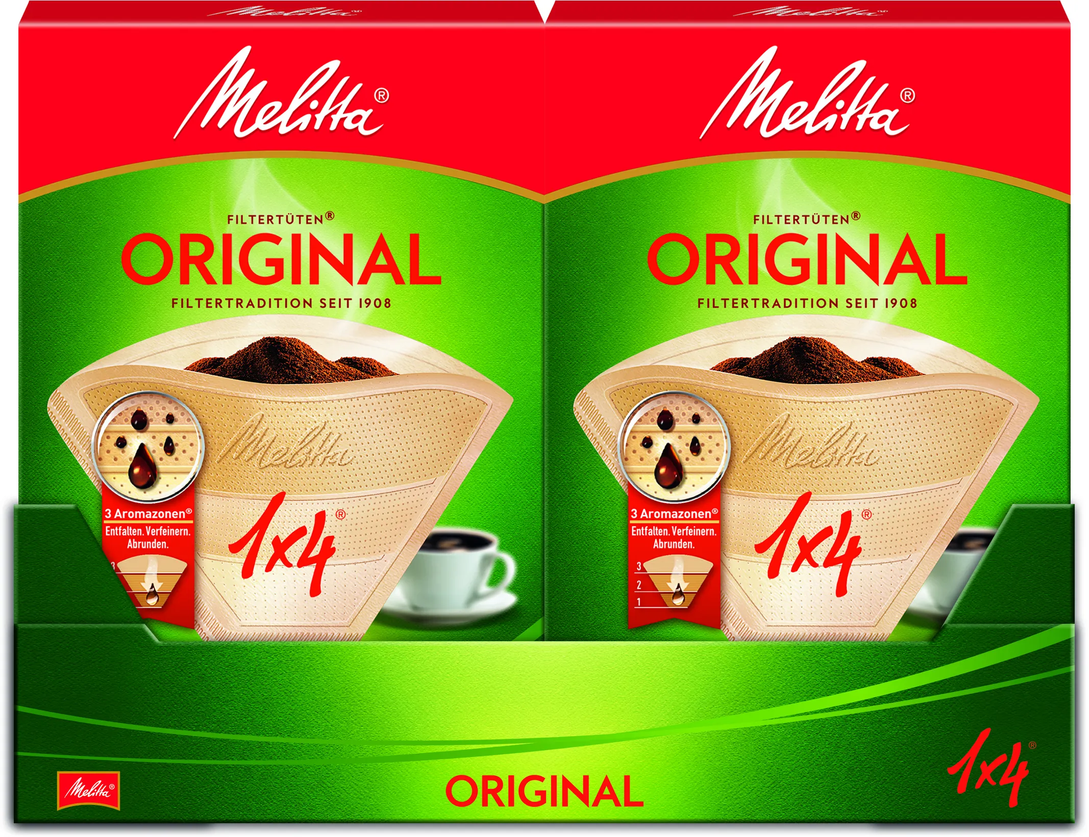 Melitta Filtertüten 1x4/80 naturbraun Aroma  VPE Pic_1